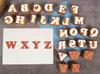 IBA Indianbeautifulart Textile Printing Block Uppercase A-Z Alphabet Hand Carved Wood Letters Wooden Stamp Wood Block