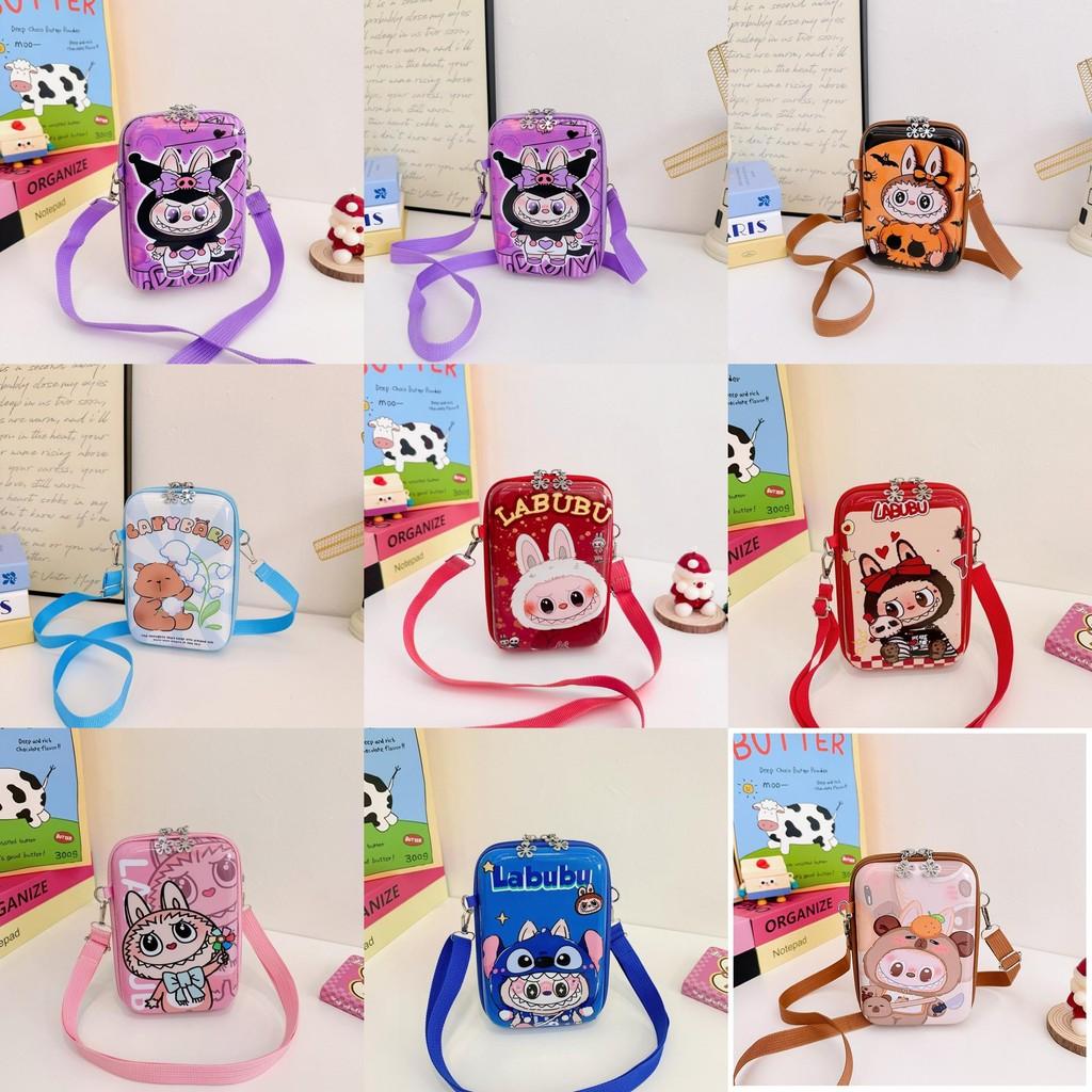 Labubu Capybara Pvc Childrens Bag With Animal Print And Cute Design For School Storage