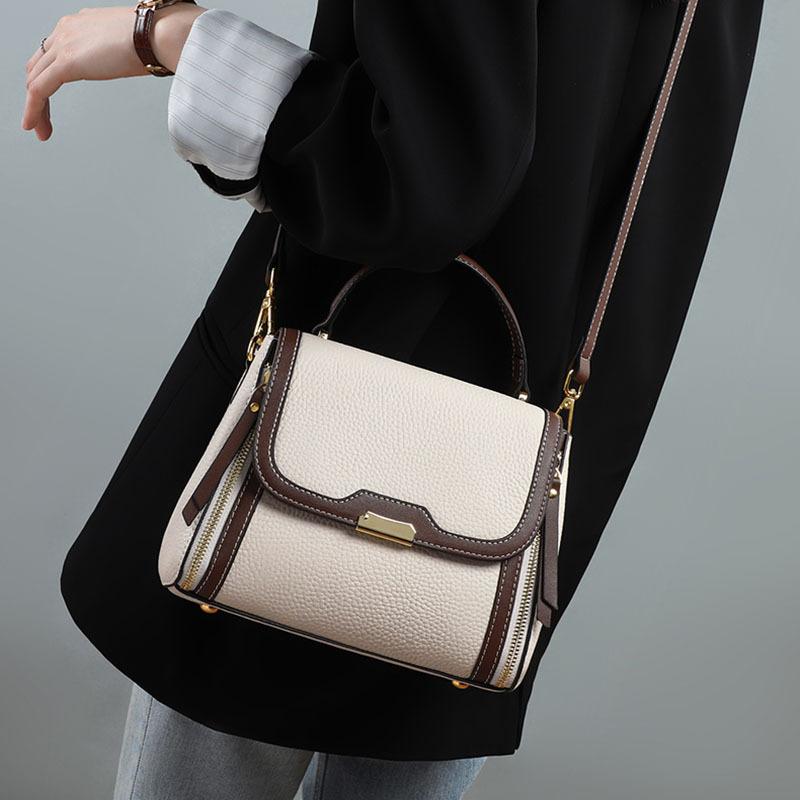 This Year'S Popular Handbags, Women'S Bags, Genuine Leather, Large-Capacity High-Quality Textured Shoulder Messenger Bags.