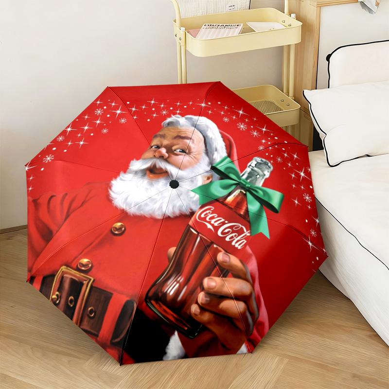 Christmas Gift Halloween Theme Bear Truck Coca Cola umbrella is suitable for all seasons, including home travel and outdoor activities Y13