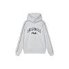 Fila Color Block Hooded Pullover American Style Sweatshirt Men Sweatshirt Flower-Gray F11M349201F-MG