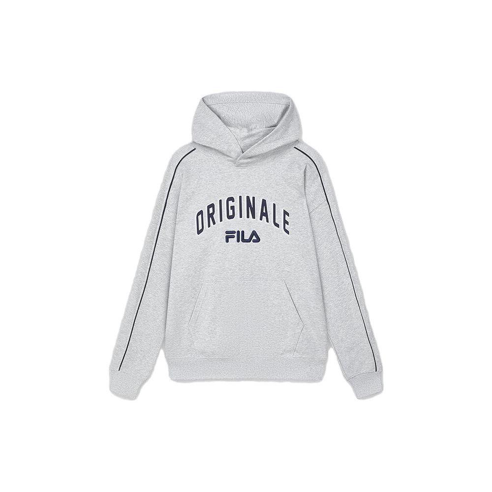 

FILA Color Block Hooded Pullover American Style Sweatshirt Men sweatshirt Flower-Gray F11M349201F-MG L