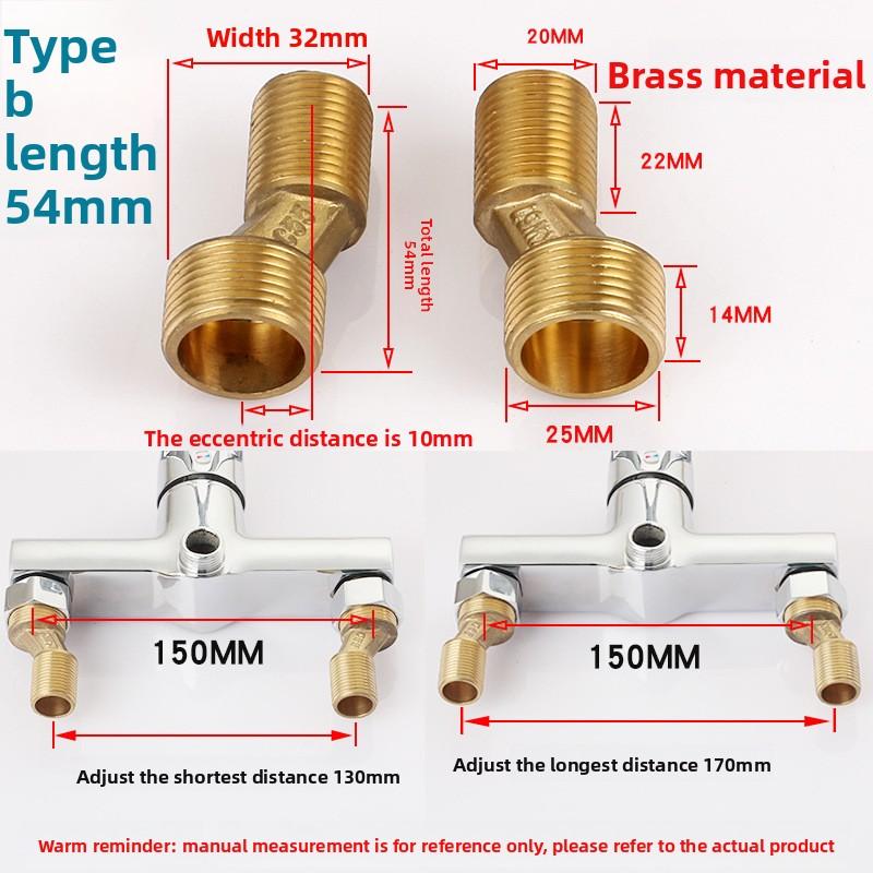 Bateria prysznicowa Zakrzywione kolanko Regulowany adapter Mosiądz Solidny Montaż ścienny Część zamienna Zawór kątowy Akcesoria kuchenne łazienkowe