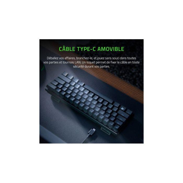 Clavier - razer - huntsman mini - switchs optiques - touches pbt - rétroéclairé