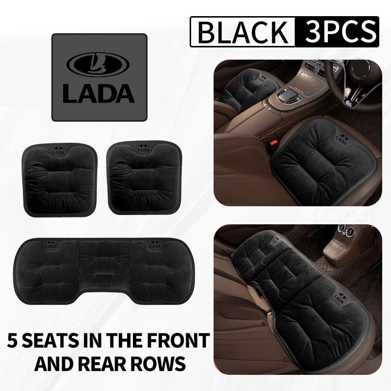 Car Velvet Cushion Anti Slip Pad Backrest Seat Cover Auto Interior Accessories For Lada Xray Granta Priora Sedan Sport Kalina SS15