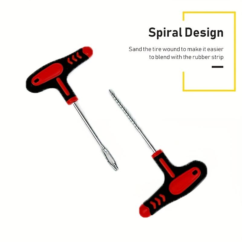 132Pcs Car Motorcycle Tire Repair Kit Puncture Plug Tools Tyre Puncture Emergency for Tire Strips Stirring Glue Repair Tool Kit Tire Chucks 1