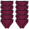 Cotton Panties for Woman Sexy Lace Underwear Briefs Set Lingerie Girls Ladies Bikini Underpants Striped Print Knickers 10Pcs/set