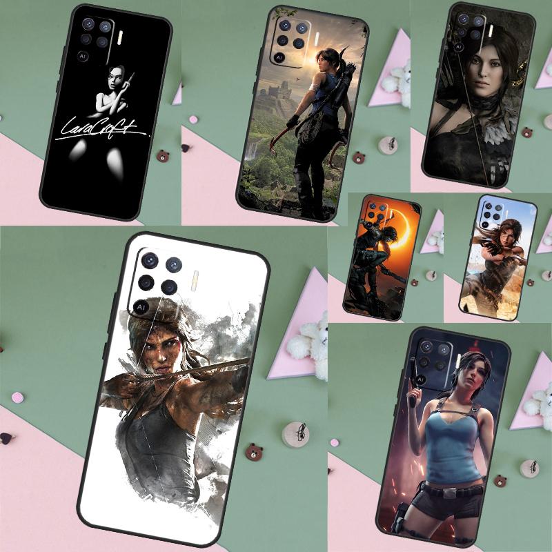 Lara Croft Tomb Raider For OPPO A80 A60 A40 A5 A6 Pro A15 A17 A57 A16 A76 A96 A18 A38 A58 A78 A98 A54 A74 A94 Case