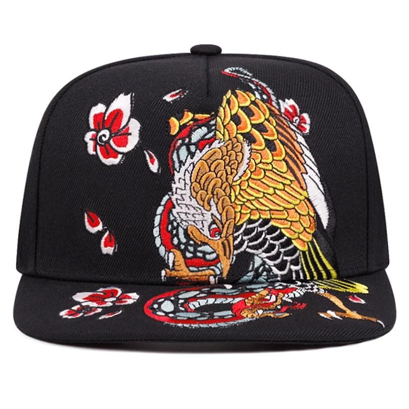 Chinese-style Trendsetting Youth Printing Snapback Baseball Caps Spring and Autumn Outdoor Adjustable Casual Hats Sunscreen Hat