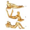 Thinker Resin Statue Abstract Figurine Crafts Home Modern Art Sculpture Living Room Desktop Decoration Accessory