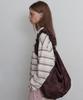 Moonish Shirring Gather Bag (Plum Brown)