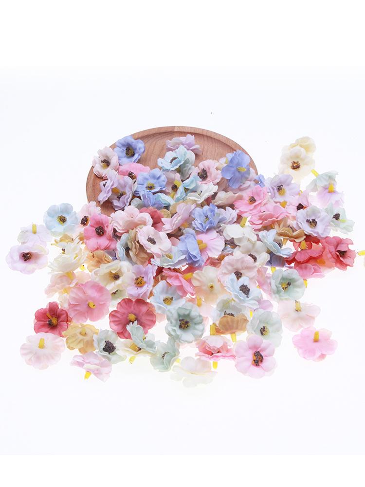 

10/20/50/100/200pcs 3cm Simulated Flower Head Daisy Silk Cloth Fake Flowers Accessories Decoration Garlands Artificial Flowers 3cm 10pcs