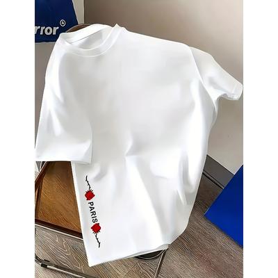 T-shirt da donna alla moda con scollo rotondo, taglia europea