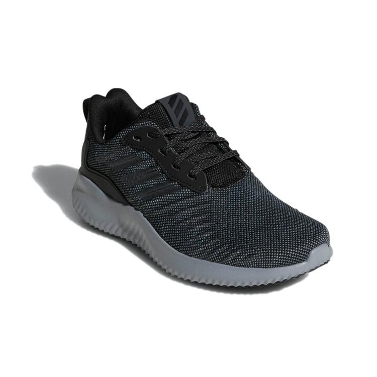 New Adidas Alphabounce Rc J Breathable Low Top Kids' Running Shoes Black Gray Teenagers CQ1482