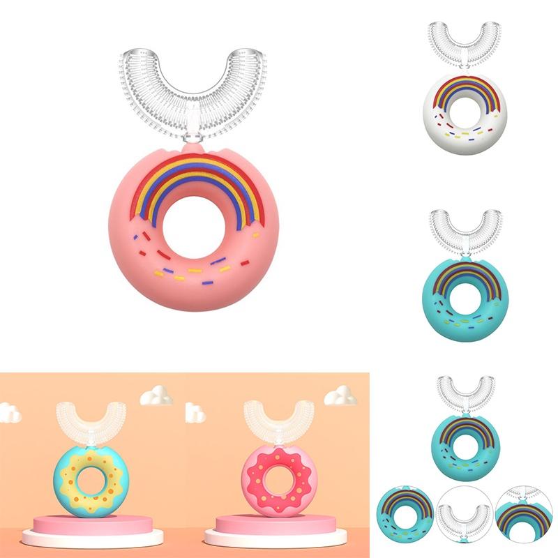 Begeistern Sie Ihre Kinder für das Zähneputzen mit der U-förmigen Silikon-Zahnbürste