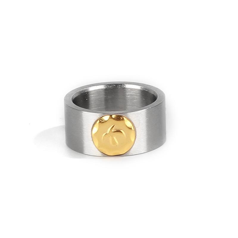 Tide Replica Retro Ethnic Flying Eagle Rings - Titanium Steel Unisex Couple Rings for Index Finger - Japanese and Korean Style