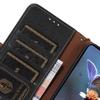 For OnePlus 12 5G Phone Case Genuine Cow Leather RFID Blocking Wallet