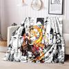 Japanese Manga Artist Koyoharu Gotouge's Demon Slayer Blanket Soft and Portable Four Season Home Bed, Office Travel, Lunch Break, Warm Blanket K19