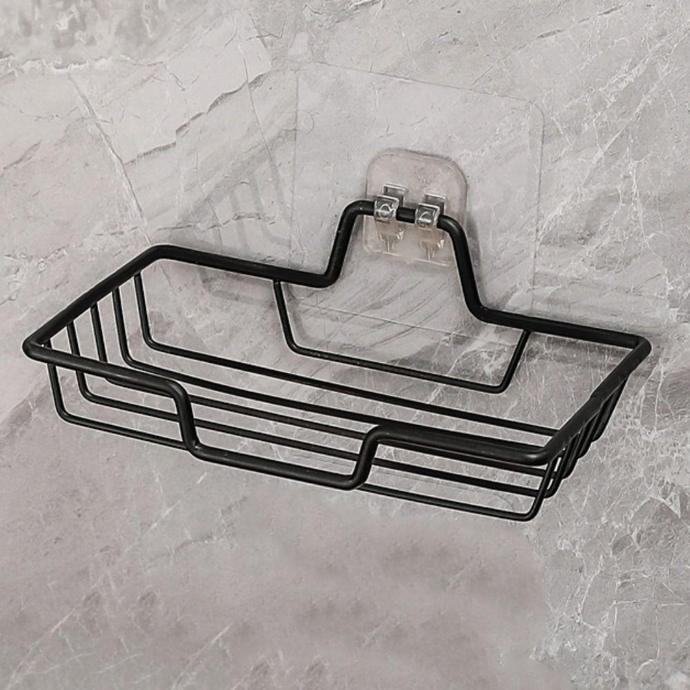 No Punching Wall Mounted Soap Rack Stainless Steel Soap Dish Durable Soap Holder  Home Bathroom