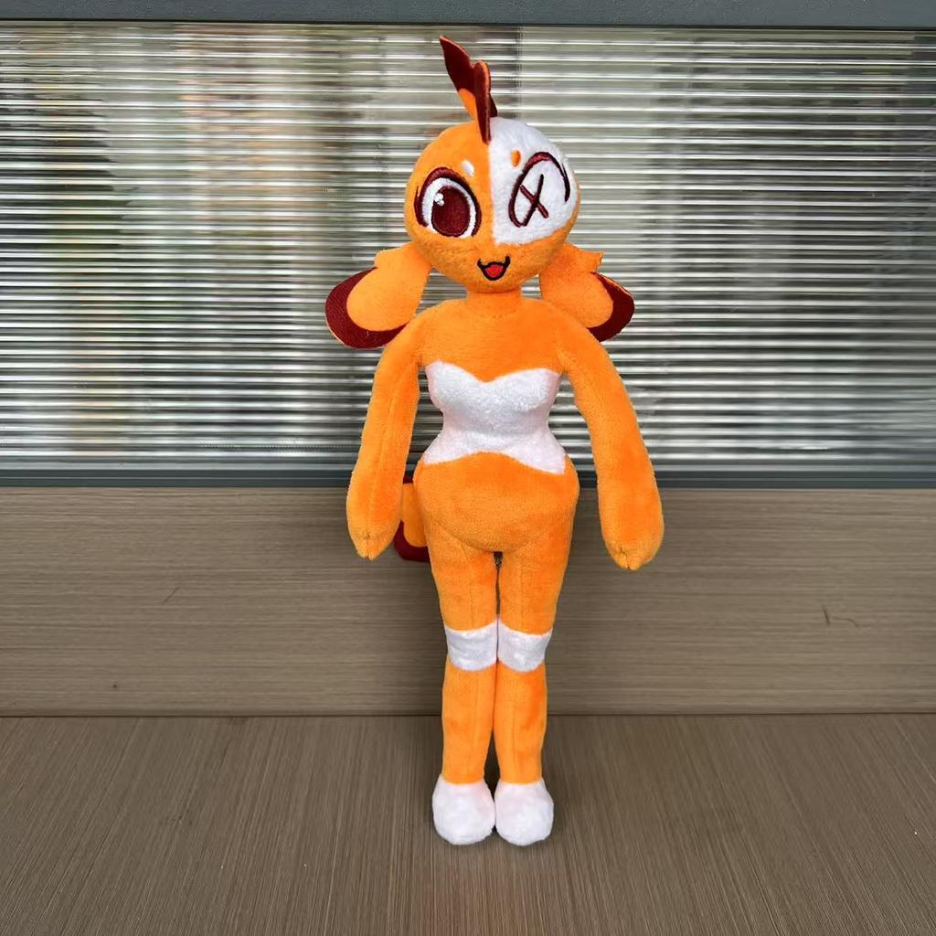 New 30cm Ginger Clownfish cute Dolly Plush Toy Soft Cartoon Fish Stuffed Toy Room Decoration Boys Girls Birthday Gift Doll