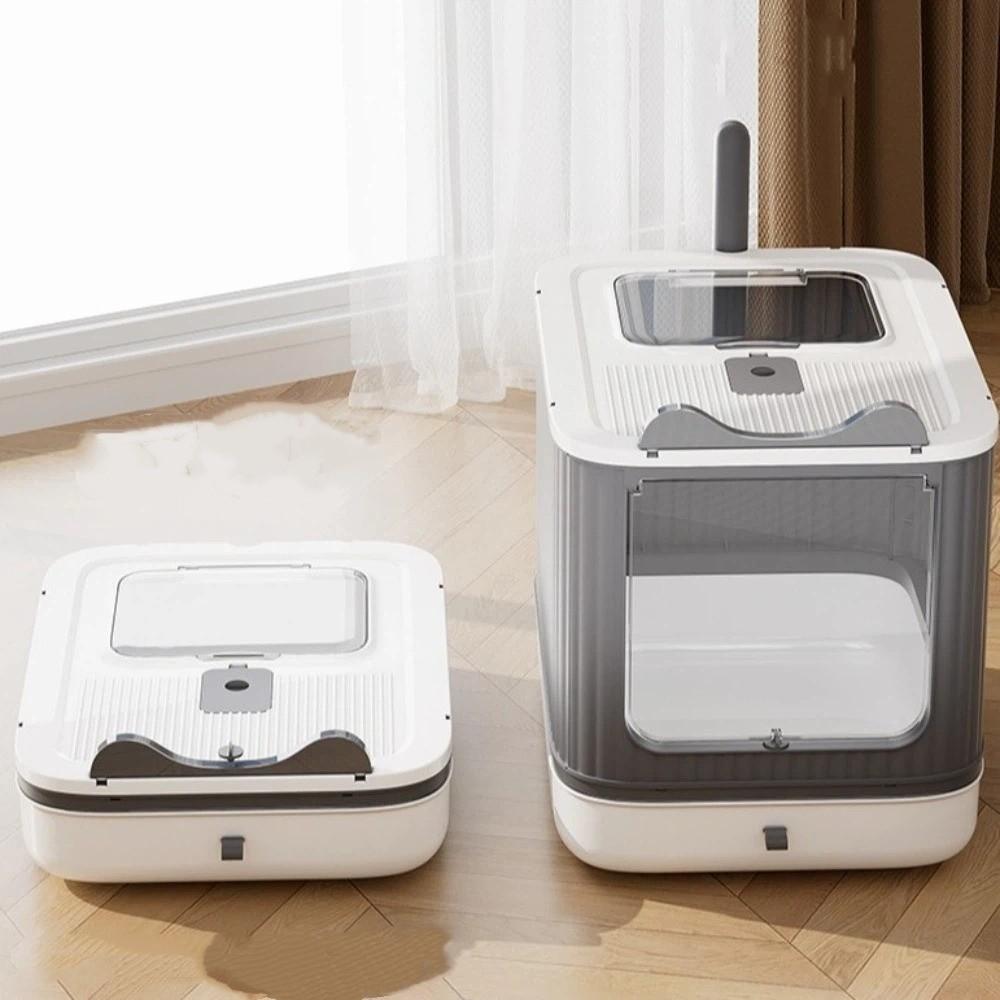 Anti Splash Enclosed Cat Litter Box Fully Enclosed Drawer Hooded Toilet Deodorizing Odor Sealing Cat Toilet Tray