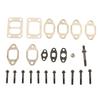 24pcs Exhaust Manifold Bolt Gasket Kit Metal Alloy Replacement for Dodge for Cummins 5.9L 12V