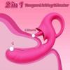 G-Spot Clitoral Licking Vibrator, Silicone Dildo Clitoral Stimulator with 10 Licking and Vibrating Modes, Multi-Stimulation, Female Sex Toys