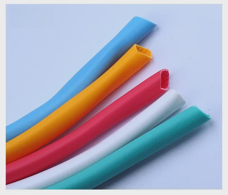 Inner Teeth PVC Coding Tube: Plum Blossom Design, Sizes 1.5-8, Multi-Color