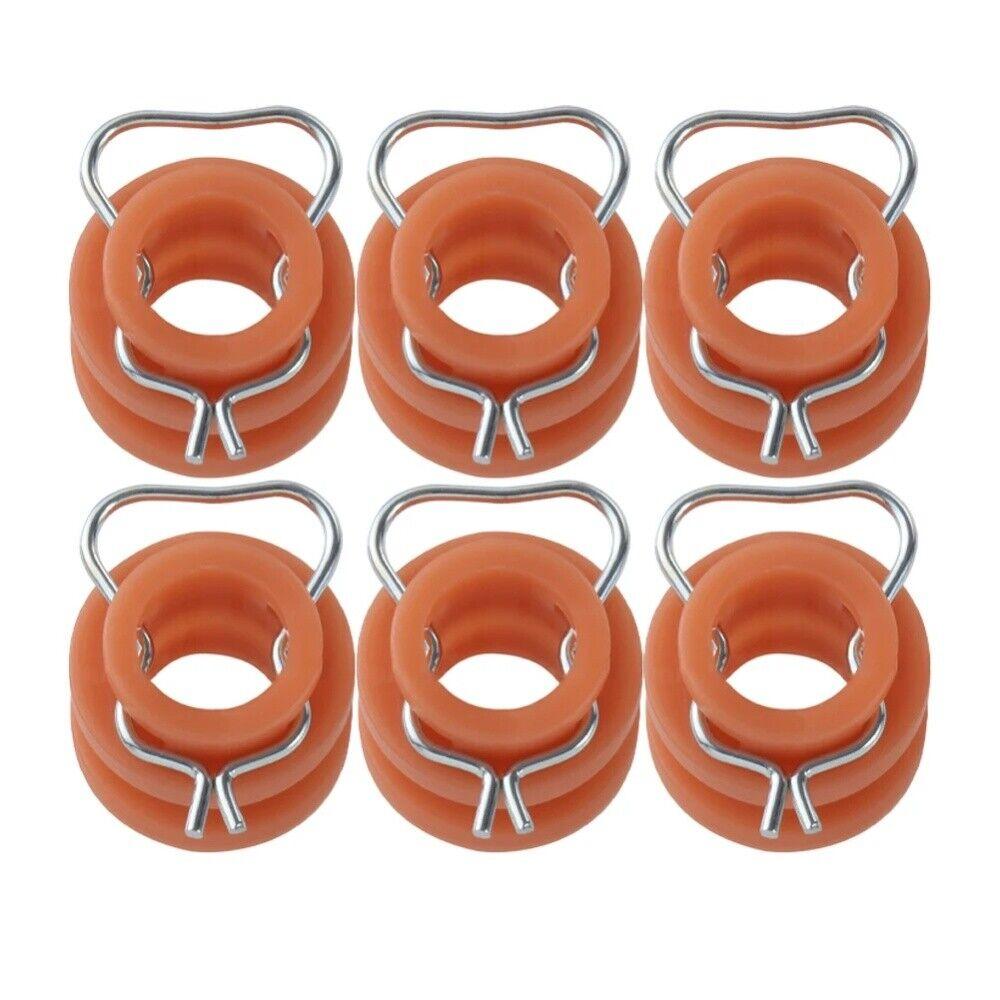 6Pcs For 60-77 Ford Bronco Falcon Fairlane Mustang Window Regulator Roller Clip