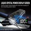 KDULIT Multifunctional Flashlight USB Rechargeable Bicycle Lights with Battery Display Waterproof Bicycle Lights with 6 Modes