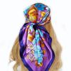 Square Scarf Fashion Silk Satin Print Small Head Neck scarf Women Headscarf Kerchief Female Bandana Shawl Accessories