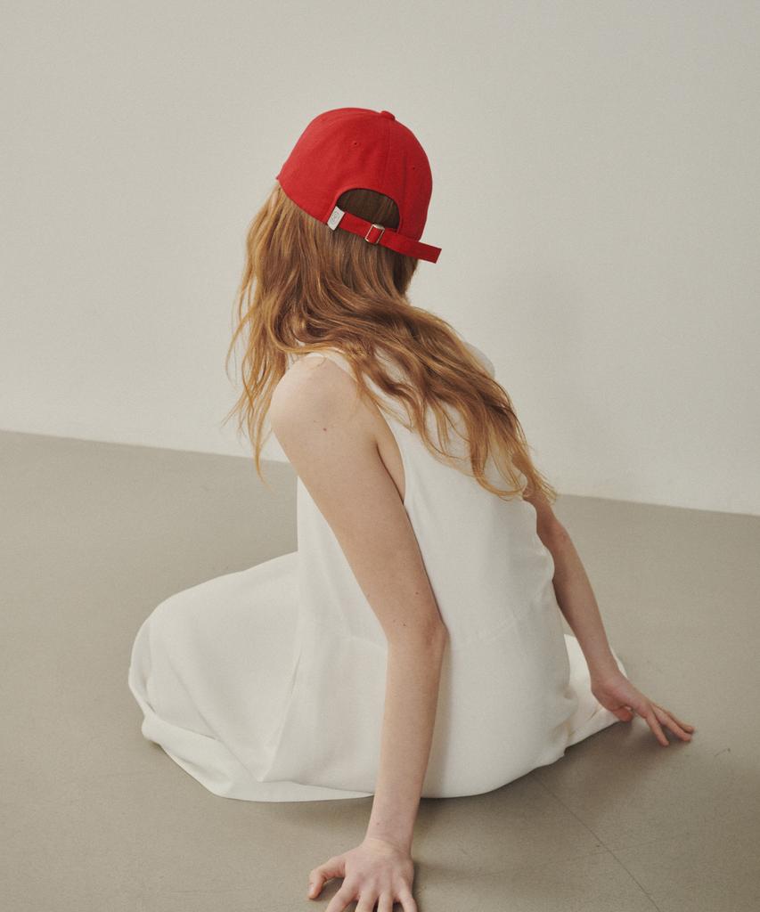 MELLY&ROSE Message Ball Cap (315351)_Red