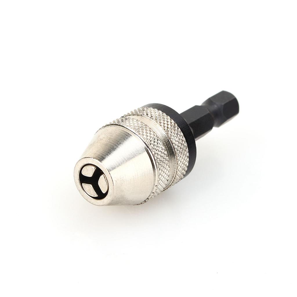 1/4\\\" 0.3~3.6mm Keyless Drill Bit Chuck Hex Shank Adapter Converter