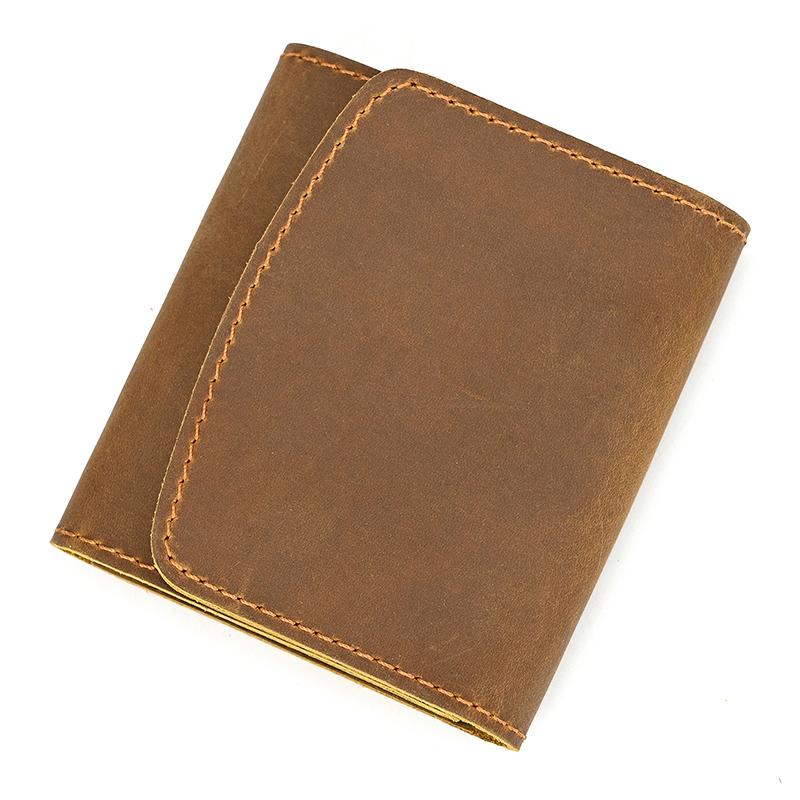 2026 New Design Little Coin Purse For Men Women Card Cash Coins Short Wallet Genuine Leather Clip Purse Female Male Wallets
