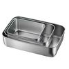 3Pcs Bacon Cheese Container Airtight Deli Meat Storage Box with Lids Fridge Safe Sealed Fruit Lunch Storage Box