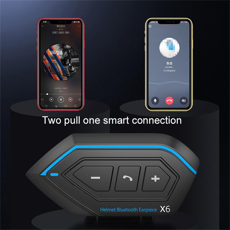 Motorcycle ATV English Version Helmet Bluetooth Headset Intercom Stereo Headset