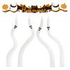 4 Pack Cute Ghost Taper Candles Halloween Tables Twisted Candle Halloween Ghost Candles for Living Room Table Shelf Kitchen