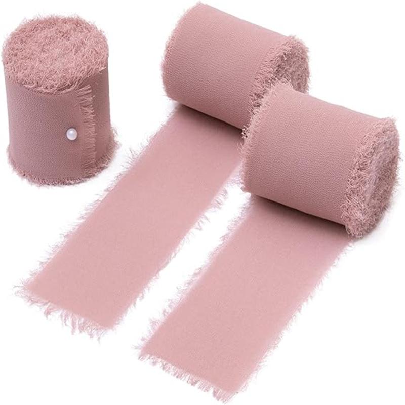 3 rolki 4 cm * 3 m ręcznie robiona wstążka w kolorze baby blue do pakowania prezentów wstążka z postrzępionymi krawędziami do dekoracji rzemieślniczych bukietów ślubnych