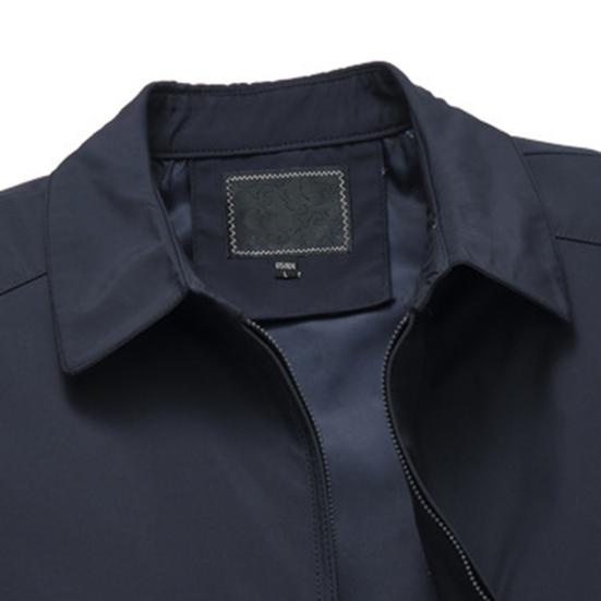 Lapel Long Sleeves Pockets Zipper Placket Men Coat Spring Autumn Casual Tin Type Slim Fit Jacket Coat