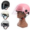 1 Piece 3C Certified Men'S And Women'S Adult Cartoon Electric Bicycle Motorcycle Half Helmet With Goggles Bicycle Safety Helmet