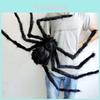 Griezelige zwarte spin Halloween decoratie, hoogwaardige spookhuisdecoratie, breed 30-125 cm