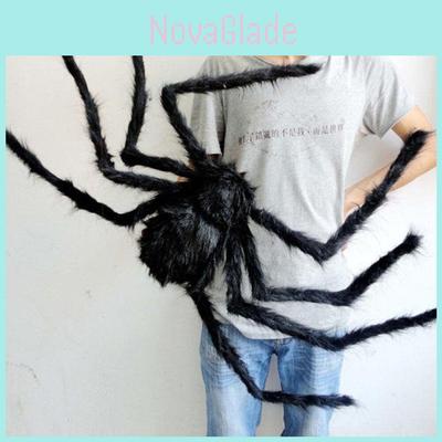Spooky Black Spider Halloween Decoration High Quality Haunted House Prop Wide 30-125cm