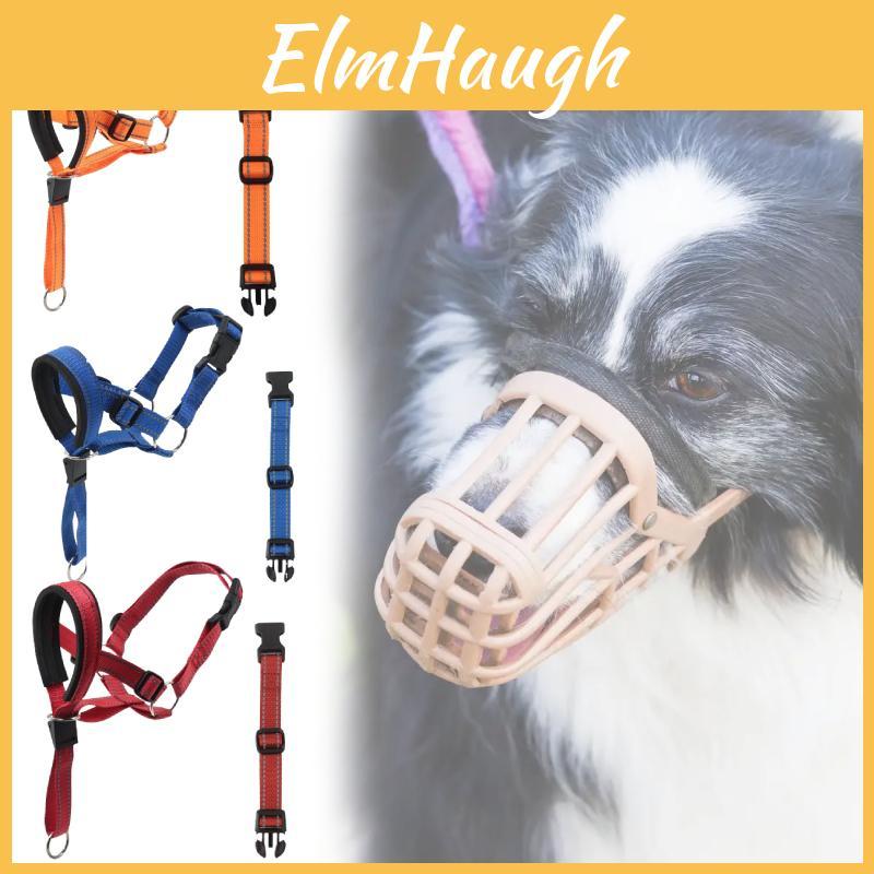 Dog Muzzle Adjustable Breathing Nylon Safety Training For Small Medium Large Pets