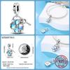 Copper Christmas Winter Snowflake Four Leaf Clover Spacer Beads Pendants Fit 4Mm Hole Diamete Braceletdiy Jewelry