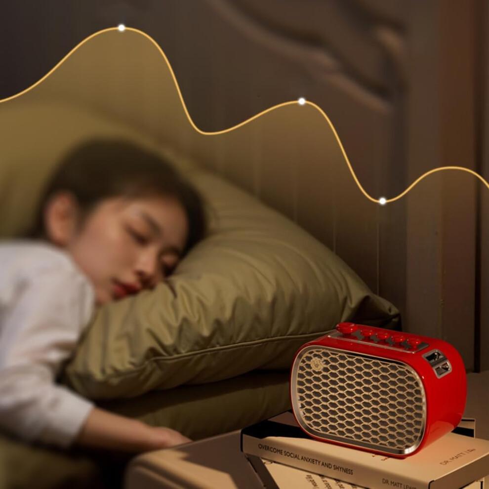 Bluetooth Speaker with High Volume, Wireless AUX Support for Baby Sleep, Natural Sounds, ABS Material, FM, TF Card, Light Blue