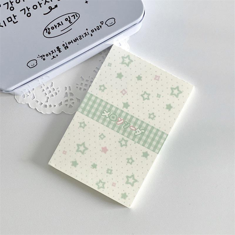 50Sheets Cartoon Cute Notebook Kawaii Tearable Message Note Pad Portable Non-Sticky Notepad Student Stationery Office Supplies