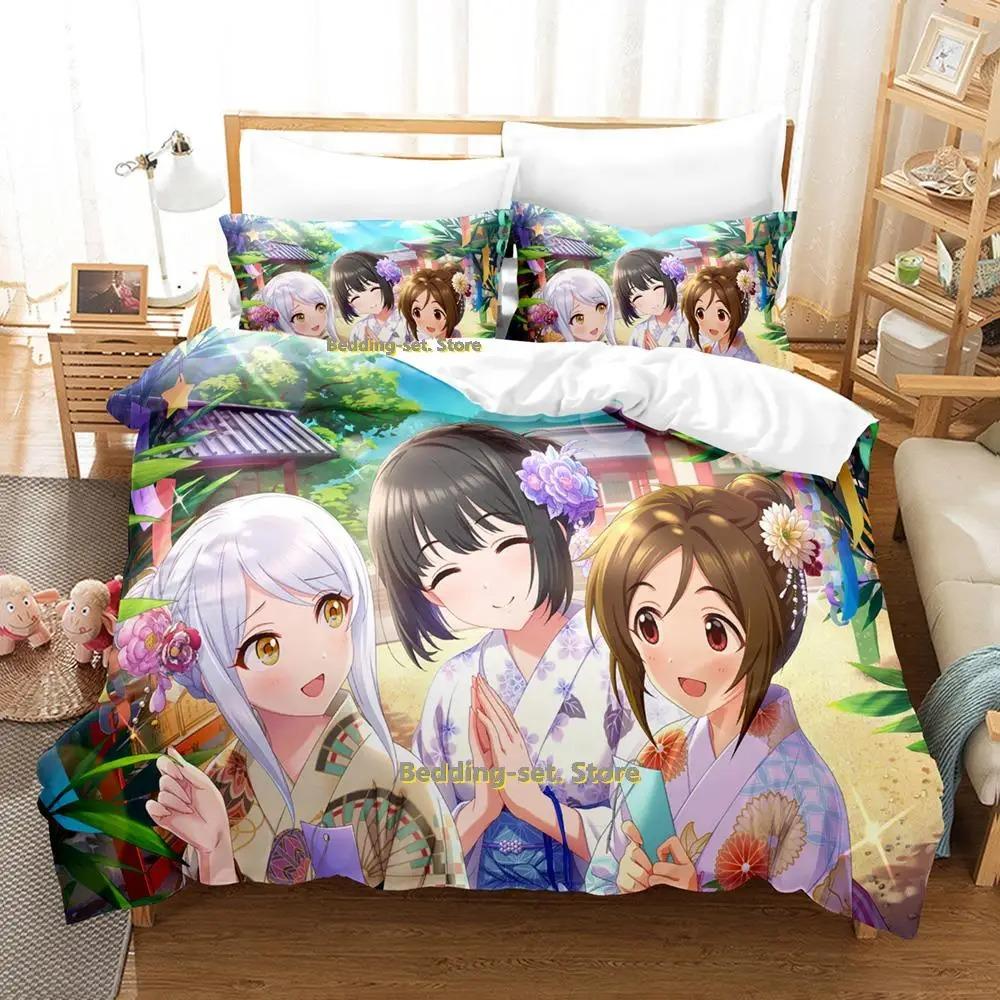 Takafuji Kako Bedding Set Single Twin Full Queen King Size Bed Set Adult Kid Bedroom Duvetcover Sets Anime Girls Bed