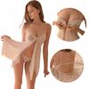 White Women's Sexy Lingerie Nightgown Pajamas + Panties