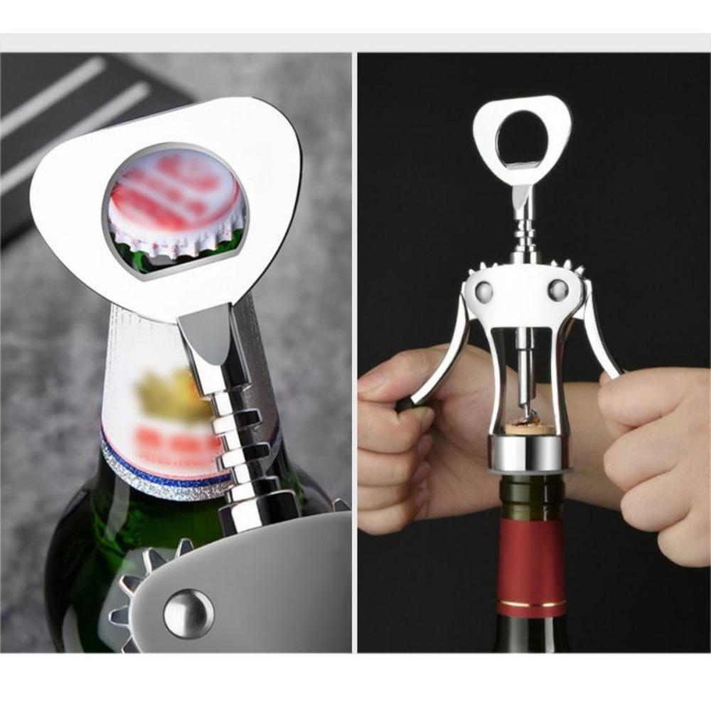 Ergonomic Zinc Alloy Winged Corkscrew - Easy-Grip Wine Bottle Opener For Men, Women & Wine Enthusiasts - Perfect Gift For Birthdays, Anniversaries