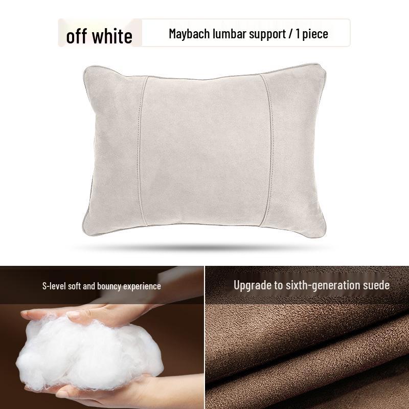Mercedes-Benz & Maybach S-Class Suede Neck & Lumbar Support Cushions for Headrests - Drop Shipping Available